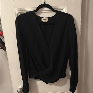 Elegant Black Long Sleeve Top